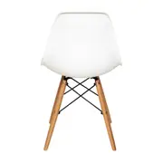 CONJUNTO COM 2 CADEIRAS EASY WOOD - FAIA/BRANCO - Foto 5