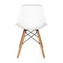 CONJUNTO COM 2 CADEIRAS EASY WOOD - FAIA/BRANCO - Foto 5