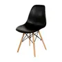 CONJUNTO COM 2 CADEIRAS EASY WOOD - FAIA/PRETO - Foto 2