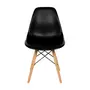 CONJUNTO COM 2 CADEIRAS EASY WOOD - FAIA/PRETO - Foto 3