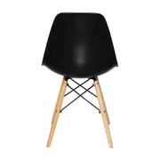 CONJUNTO COM 2 CADEIRAS EASY WOOD - FAIA/PRETO - Foto 5