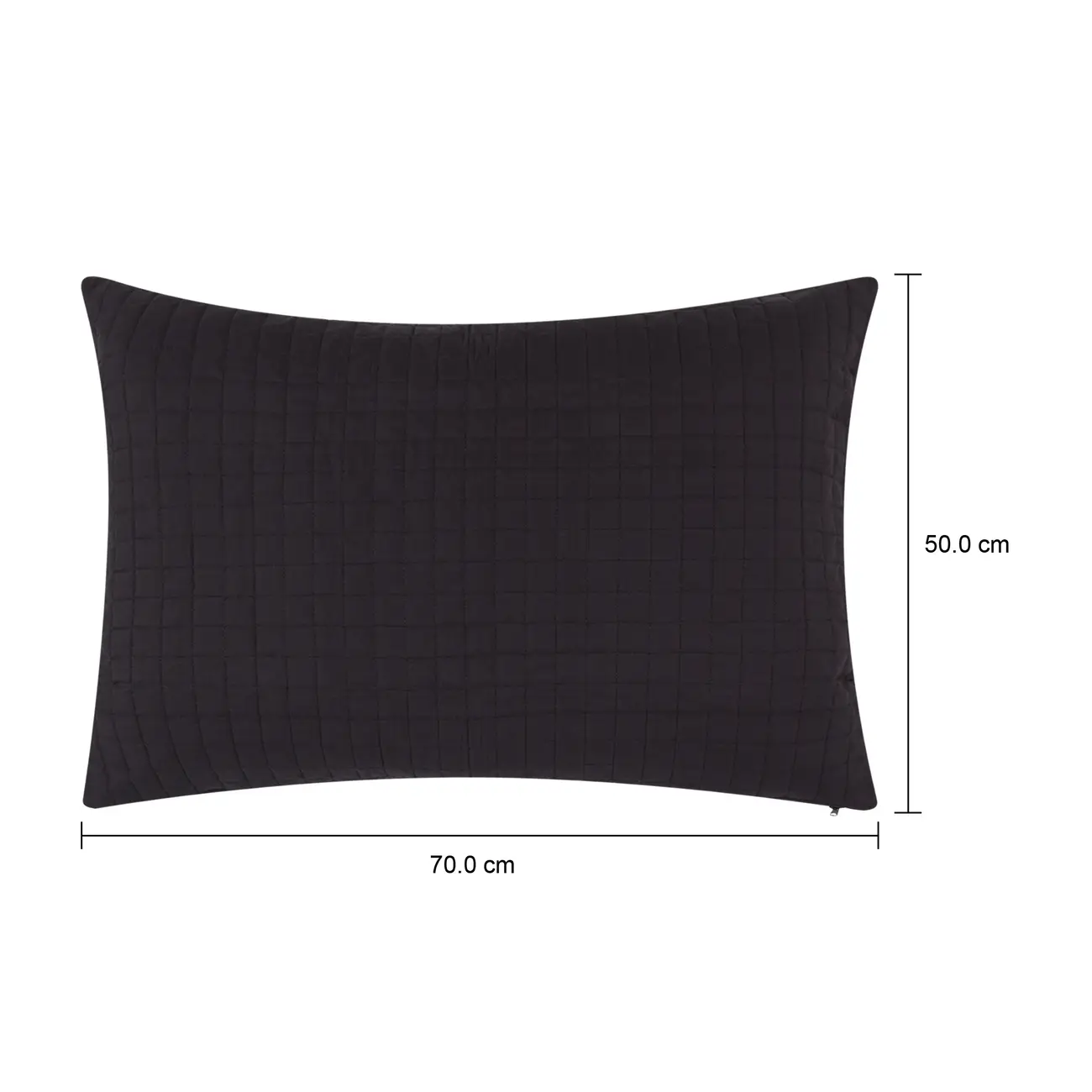 CAPA PARA TRAVESSEIRO 50 CM X 70 CM PLEIN - PRETO - Foto 10