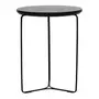 MESA LATERAL REDONDA 40 CM TRIQUET - PRETO/PRETO - Foto 3