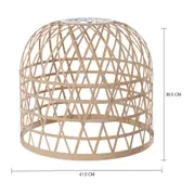 CÚPULA TETO AMADI BU 36 CM X 41 CM - FIBRA NATURAL - Foto 2