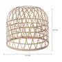 CÚPULA TETO AMADI BU 36 CM X 41 CM - FIBRA NATURAL - Foto 2
