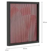 QUADRO AURORA 52 CM X 52 CM - QUARTZO ROSA/KONKRET - Foto 2
