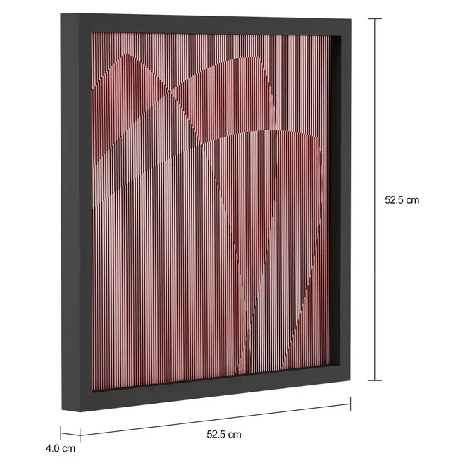 QUADRO AURORA 52 CM X 52 CM - QUARTZO ROSA/KONKRET - Foto 2