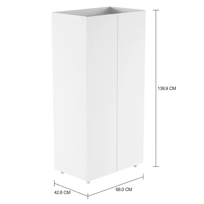 ARMÁRIO PARA LAVANDERIA ALTO 2 PORTAS LAUNDRESS - BRANCO - Foto 7