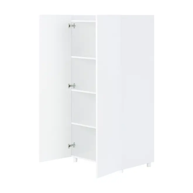 ARMÁRIO PARA LAVANDERIA ALTO 2 PORTAS LAUNDRESS - BRANCO - Foto 3