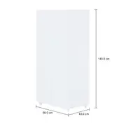 ARMÁRIO PARA LAVANDERIA ALTO 2 PORTAS LAUNDRESS - BRANCO - Foto 6