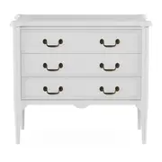CÔMODA 3 GAVETAS 90 CM X 50 CM REGENCE - BRANCO PROVENCE - Foto 1