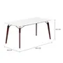 MESA 1,60 M X 80 CM OVNI - NOZES/BRANCO - Foto 4