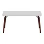 MESA 1,60 M X 80 CM OVNI - NOZES/BRANCO - Foto 1