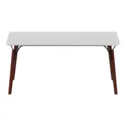 MESA 1,60 M X 80 CM OVNI - NOZES/BRANCO - Foto 1
