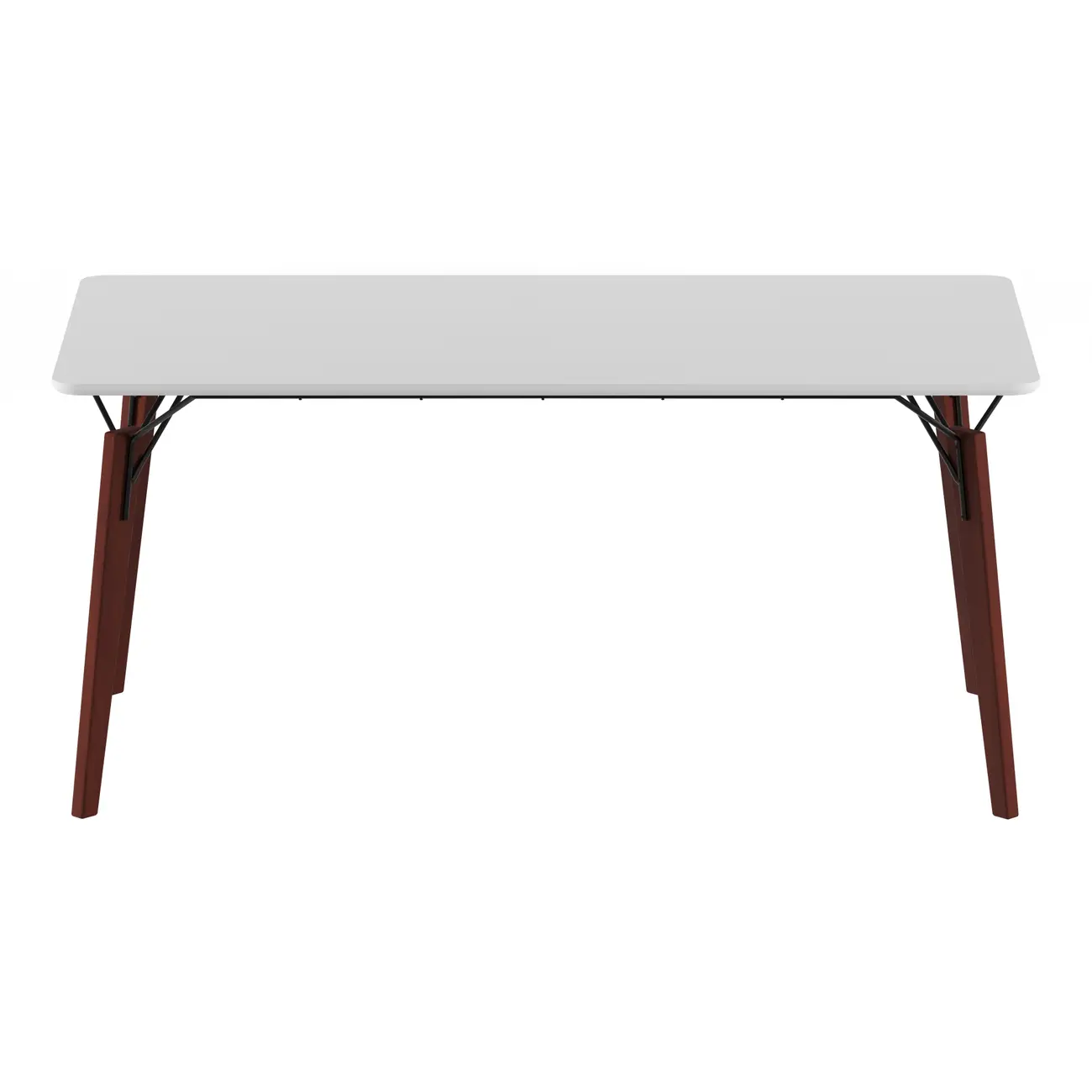 MESA 1,60 M X 80 CM OVNI - NOZES/BRANCO - Foto 1