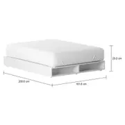 CAMA QUEEN 1,58 M GLIDE - BRANCO - Foto 7