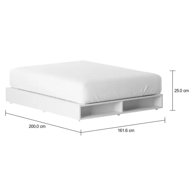 CAMA QUEEN 1,58 M GLIDE - BRANCO - Foto 7