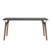MESA DE JANTAR 1,60 M X 80 CM OVNI - NOZES/PRETO - Foto 1