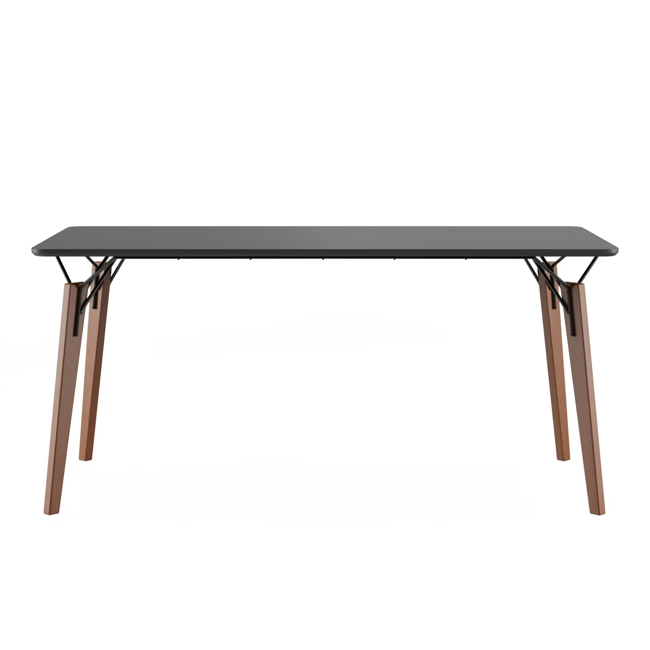 MESA DE JANTAR 1,60 M X 80 CM OVNI - NOZES/PRETO - Foto 1