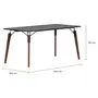 MESA DE JANTAR 1,60 M X 80 CM OVNI - NOZES/PRETO - Foto 2