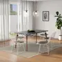 MESA DE JANTAR 1,60 M X 80 CM OVNI - NOZES/PRETO - Foto 3