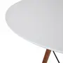 MESA DE JANTAR REDONDA 1,18 M OVNI - NOZES/BRANCO - Foto 4