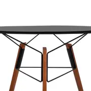 MESA DE JANTAR REDONDA 1,18 M OVNI - NOZES/PRETO - Foto 3