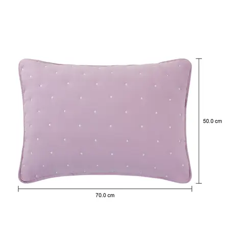 Imagem com medidas do produto CAPA PARA TRAVESSEIRO 50 CM X 70 CM CABOCHON POIS