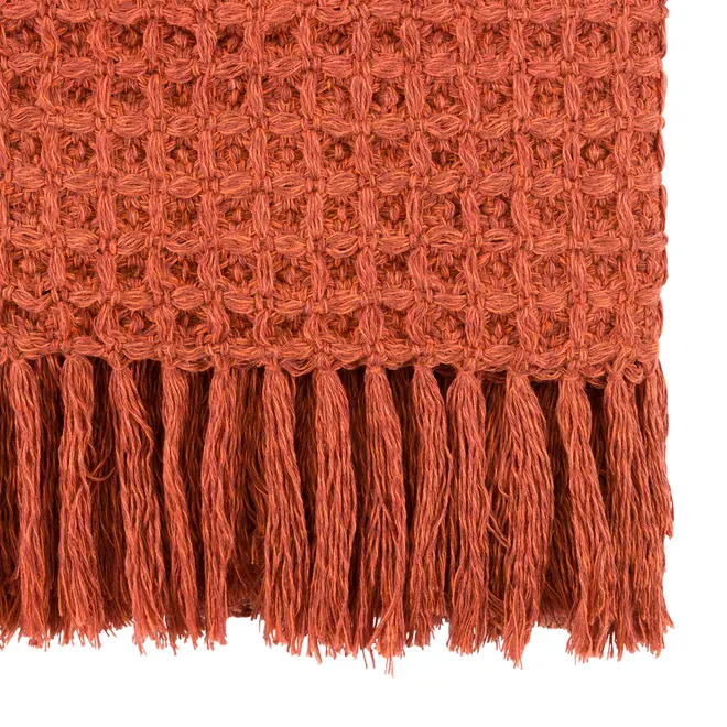 MANTA PARA SOFÁ 1,20 M X 1,60 M ALVEÁRIO - TERRACOTA/MULTICOR - Foto 2