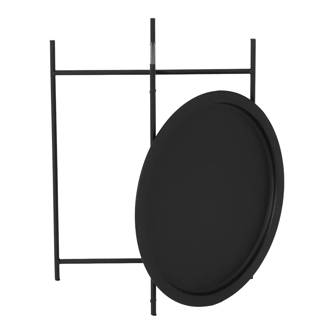 MESA LATERAL REDONDA 41 CM PLATTER - PRETO - Foto 4