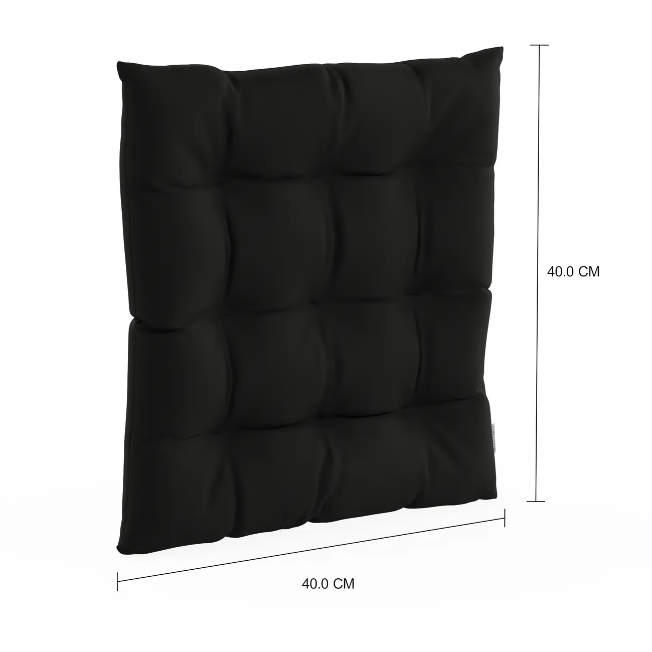 FUTON ALMOFADA 40 CM GARDEN - PRETO - Foto 4