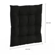 FUTON ALMOFADA 40 CM GARDEN - PRETO - Foto 4