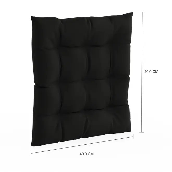 FUTON ALMOFADA 40 CM GARDEN - PRETO - Foto 4