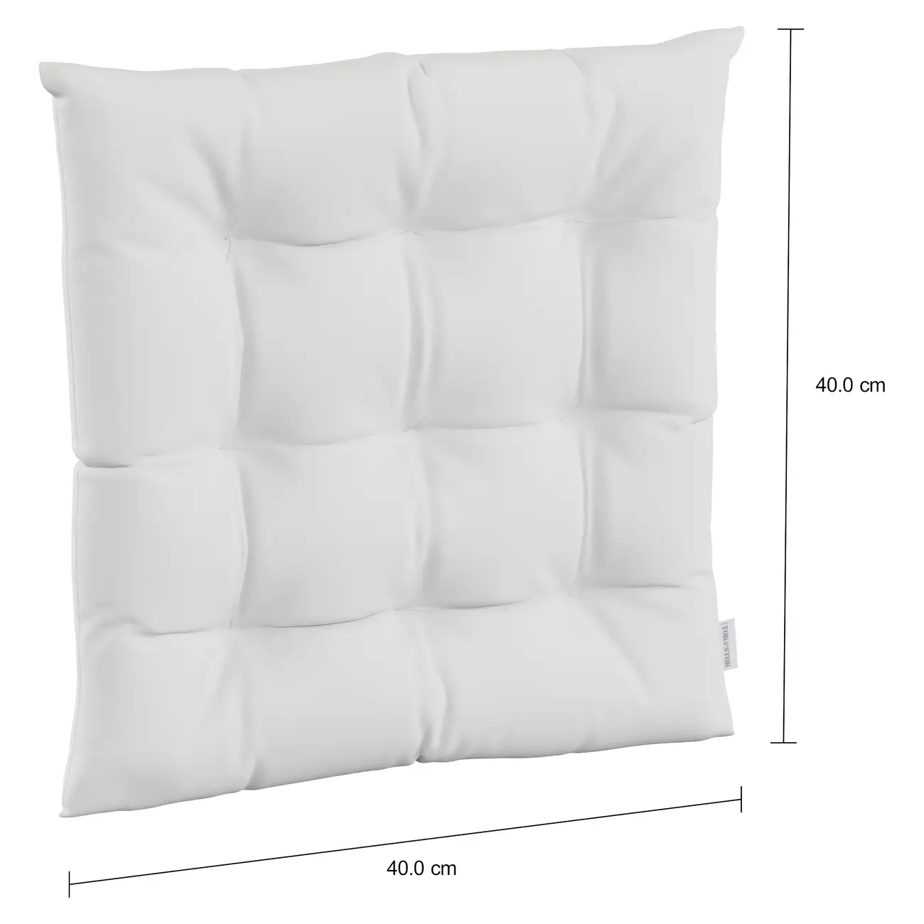 FUTON ALMOFADA 40 CM GARDEN - BRANCO - Foto 2