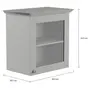 ARMÁRIO DE COZINHA AÉREO 60 CM 1 PORTA NANCY - CINZA PROVENCE/INCOLOR - Foto 10