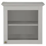 ARMÁRIO DE COZINHA AÉREO 60 CM 1 PORTA NANCY - CINZA PROVENCE/INCOLOR - Foto 1