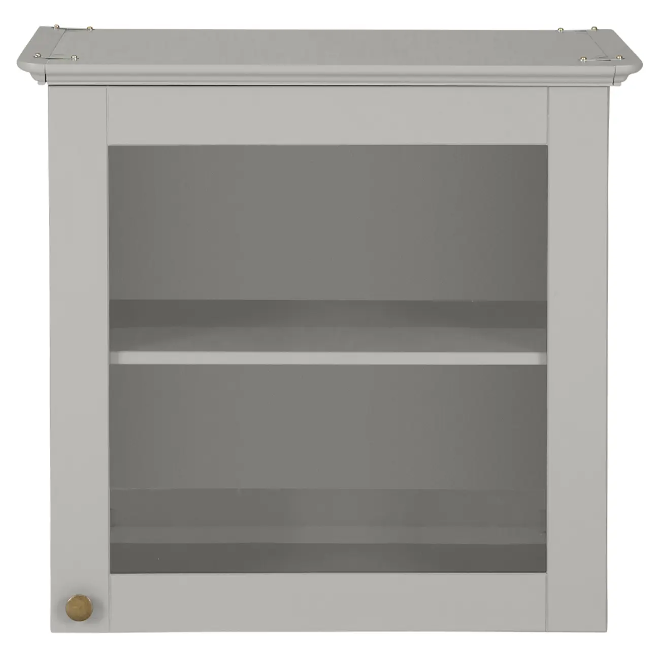 ARMÁRIO DE COZINHA AÉREO 60 CM 1 PORTA NANCY - CINZA PROVENCE/INCOLOR - Foto 1