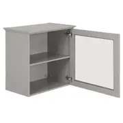 ARMÁRIO DE COZINHA AÉREO 60 CM 1 PORTA NANCY - CINZA PROVENCE/INCOLOR - Foto 2