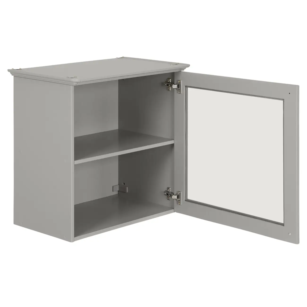 ARMÁRIO DE COZINHA AÉREO 60 CM 1 PORTA NANCY - CINZA PROVENCE/INCOLOR - Foto 2