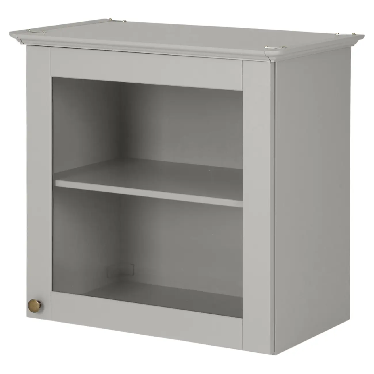 ARMÁRIO DE COZINHA AÉREO 60 CM 1 PORTA NANCY - CINZA PROVENCE/INCOLOR - Foto 3