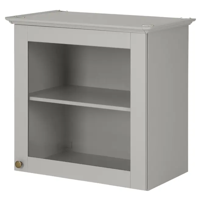 ARMÁRIO DE COZINHA AÉREO 60 CM 1 PORTA NANCY - CINZA PROVENCE/INCOLOR - Foto 3