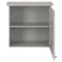 ARMÁRIO DE COZINHA AÉREO 60 CM 1 PORTA NANCY - CINZA PROVENCE/INCOLOR - Foto 5