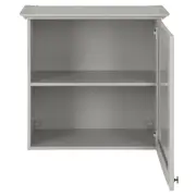 ARMÁRIO DE COZINHA AÉREO 60 CM 1 PORTA NANCY - CINZA PROVENCE/INCOLOR - Foto 5