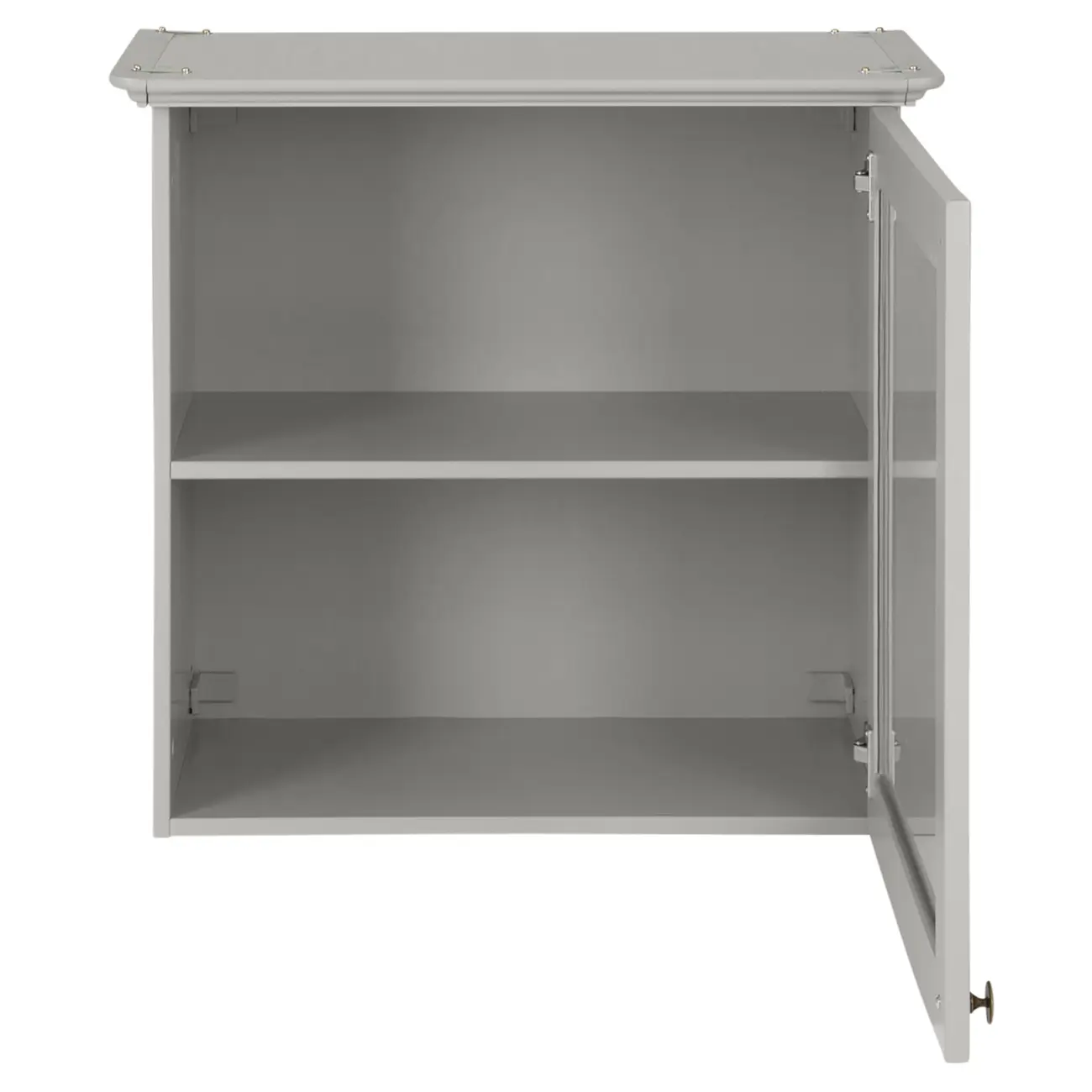 ARMÁRIO DE COZINHA AÉREO 60 CM 1 PORTA NANCY - CINZA PROVENCE/INCOLOR - Foto 5
