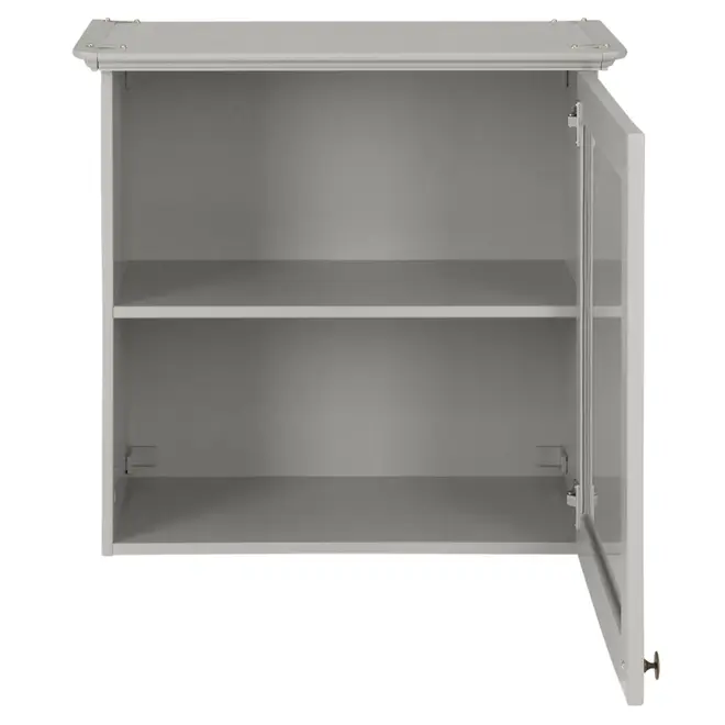 ARMÁRIO DE COZINHA AÉREO 60 CM 1 PORTA NANCY - CINZA PROVENCE/INCOLOR - Foto 5