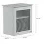 ARMÁRIO DE COZINHA AÉREO 60 CM PORTA-PRATOS NANCY - CINZA/INCOLOR - Foto 10