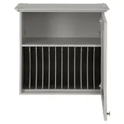 ARMÁRIO DE COZINHA AÉREO 60 CM PORTA-PRATOS NANCY - CINZA/INCOLOR - Foto 5