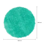 TAPETE REDONDO 1 M FLUFFY - MENTA - Foto 6