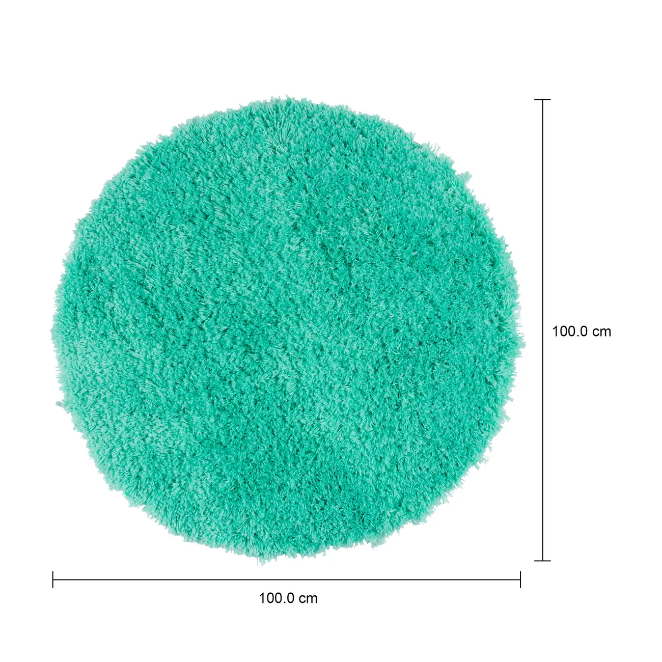 TAPETE REDONDO 1 M FLUFFY - MENTA - Foto 6