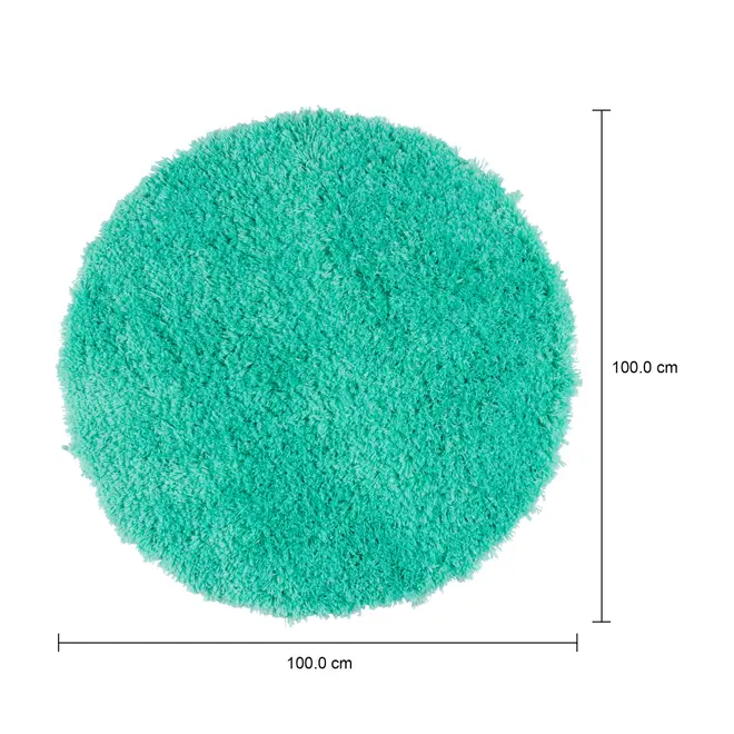 TAPETE REDONDO 1 M FLUFFY - MENTA - Foto 6